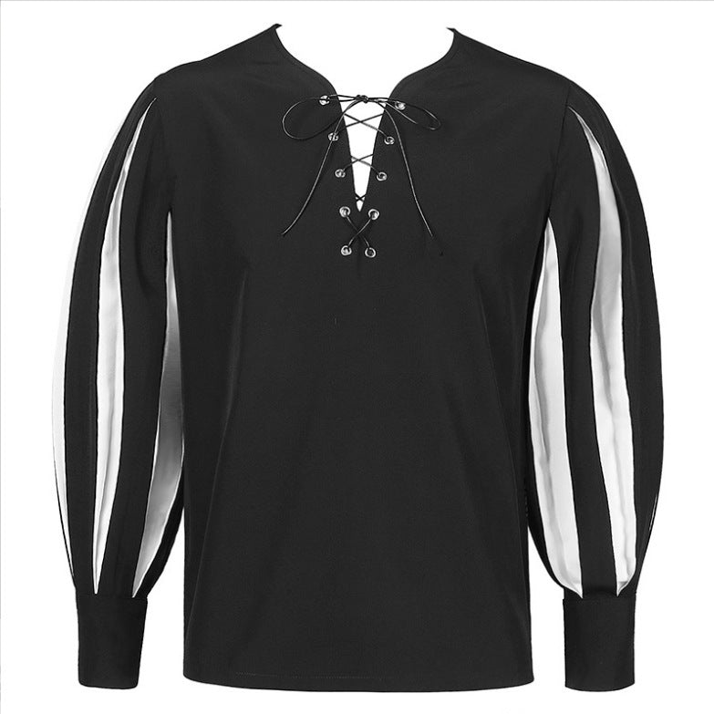 Retro Color Collar Shirt