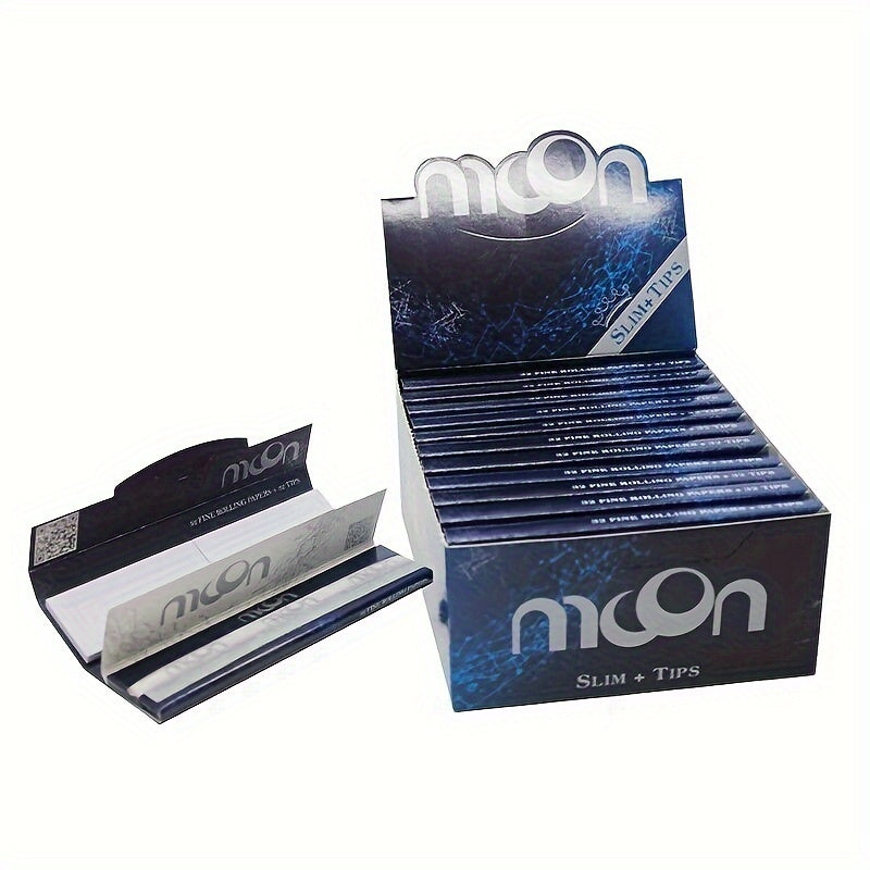 Rolling Papers - King Size, Slim with Tips - 24 Booklets