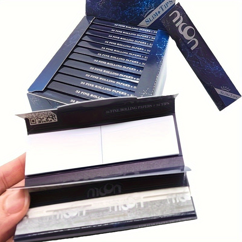 Rolling Papers - King Size, Slim with Tips - 24 Booklets