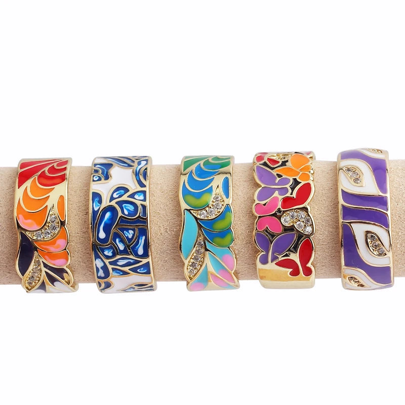 Vintage Colorful Open Ring
