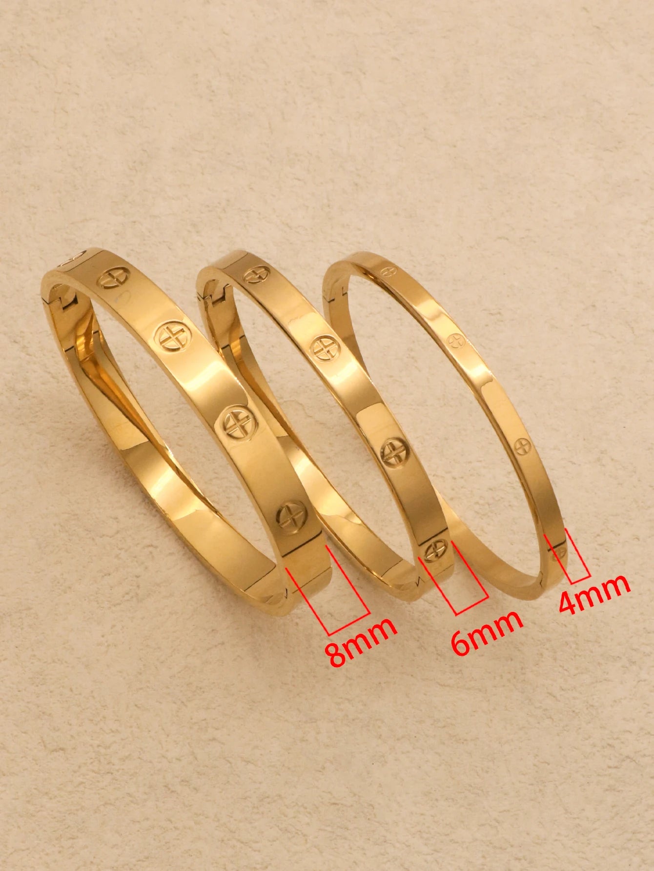 Simple Gold Cross Bracelet