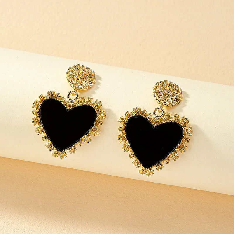 Simple Heart-shaped Stud Earrings