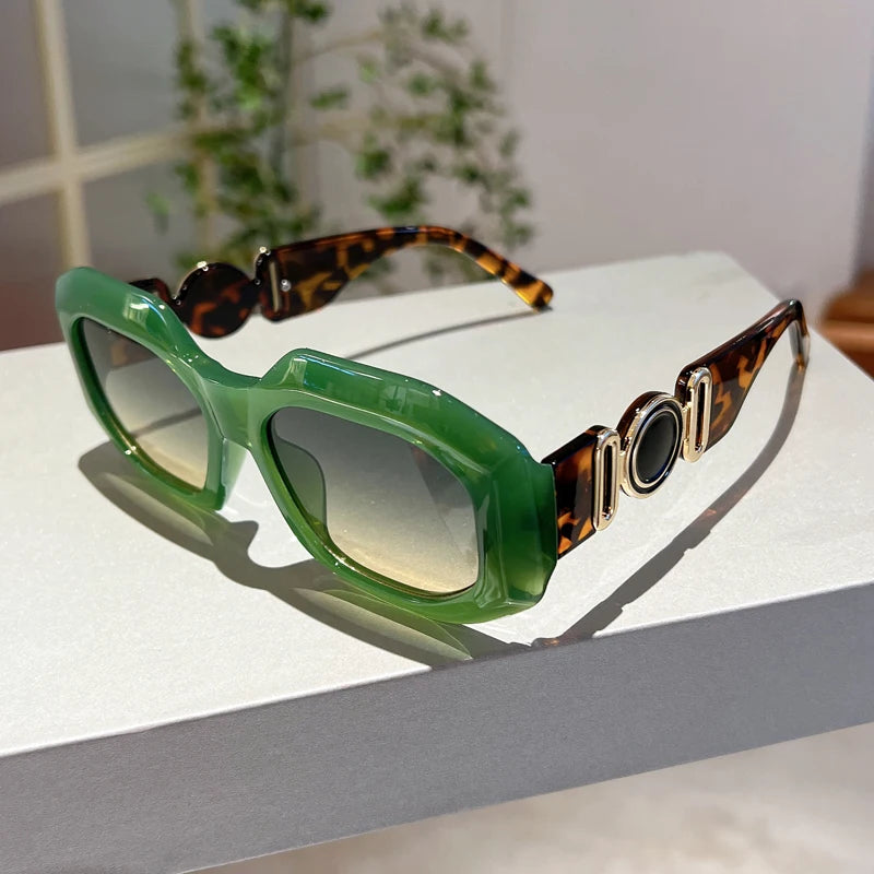 Vintage Rhombus Oversize Sunglasses