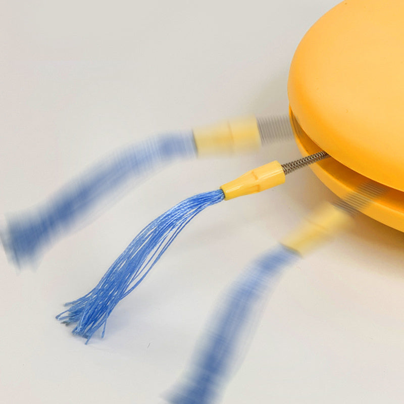 רובוט חשמלי לייזר חתול צעצוע USB טעינת נוצה מתגרה חתול סטיק נטען אינטליגנטי מצחיק חיות מחמד צעצועים