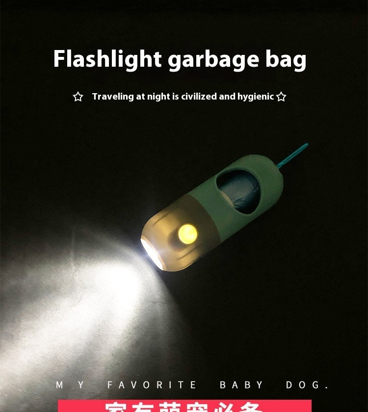 Led Light Pet Waste Bag Dispenser For Dogs Cats Dog Poop Scooper Bags Waste Bags Holder Dispensers Pet Clean Accessories