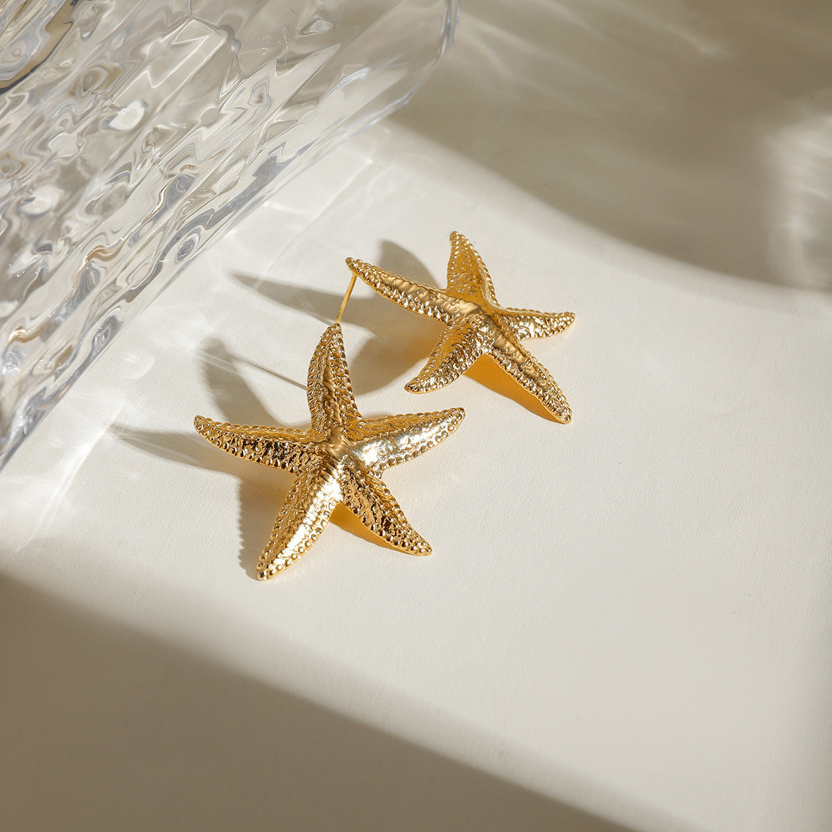 Marine Shell 18K Gold Stainless Steel Starfish Earrings Jewelry Women's Fashion Necklace For Women Party Jewelry