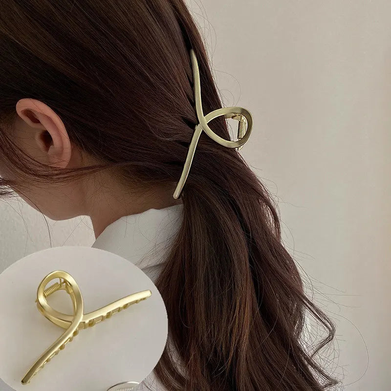 Geometric Glossy Gold/Silver Hairgrips