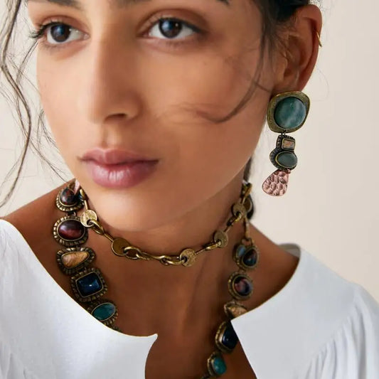 Acrylic Beaded Necklace/Earrings