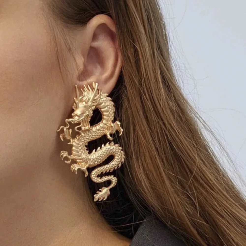 Dragon Long Earrings