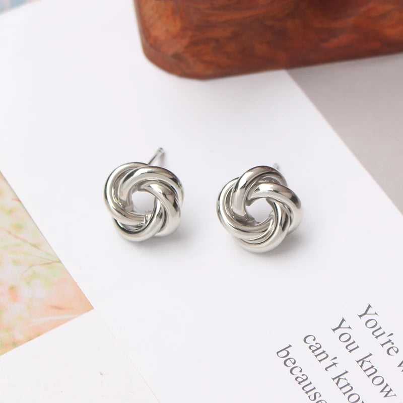 Twist Flower Earrings