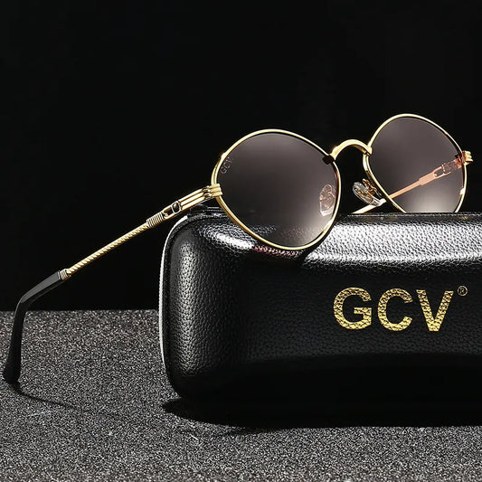 Vintage Olive-Shaped Sunglasses