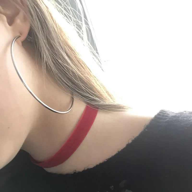 Thin Hoop Earrings