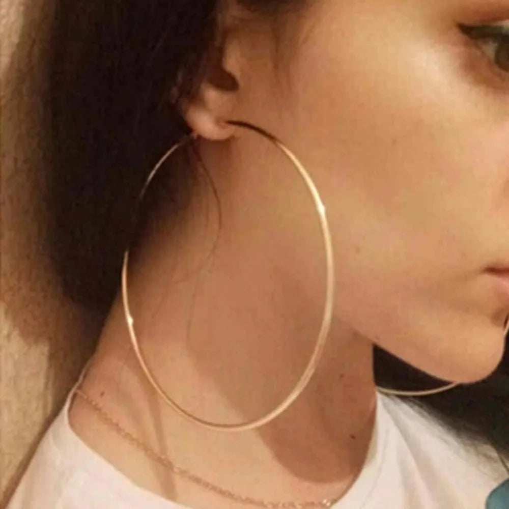 Thin Hoop Earrings