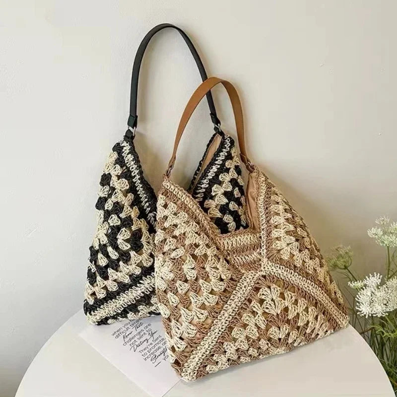 Weaving Clutches Top-handle Bag