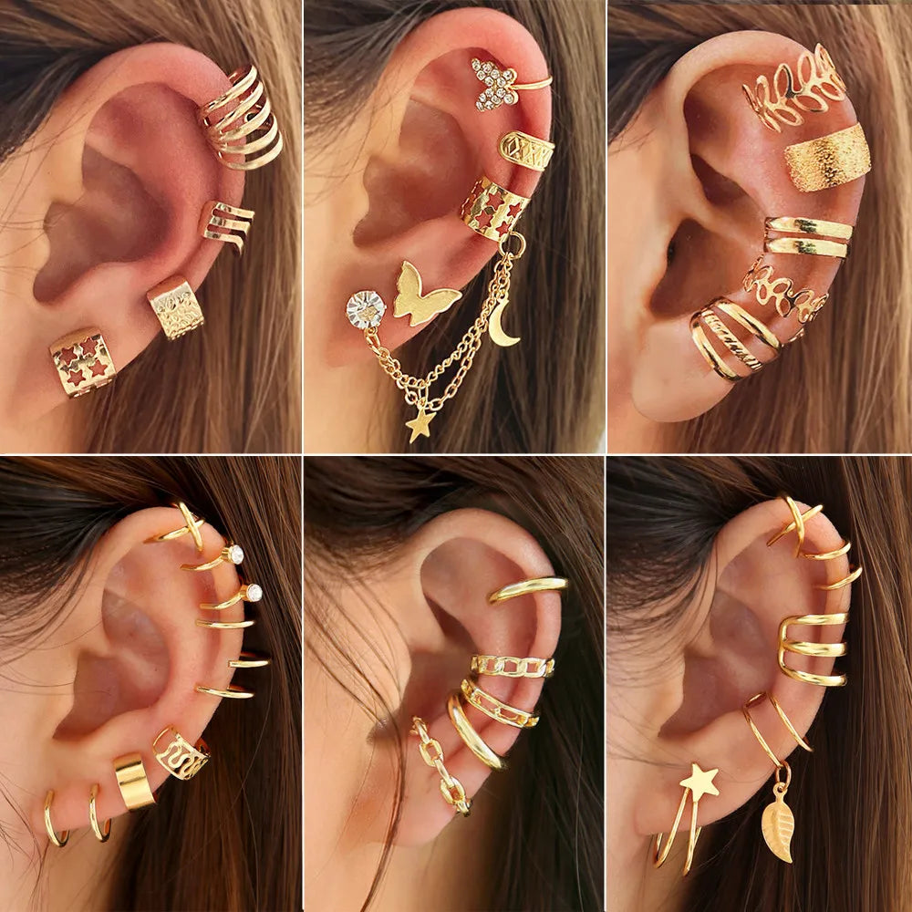 Simple Trendy Clip Earrings