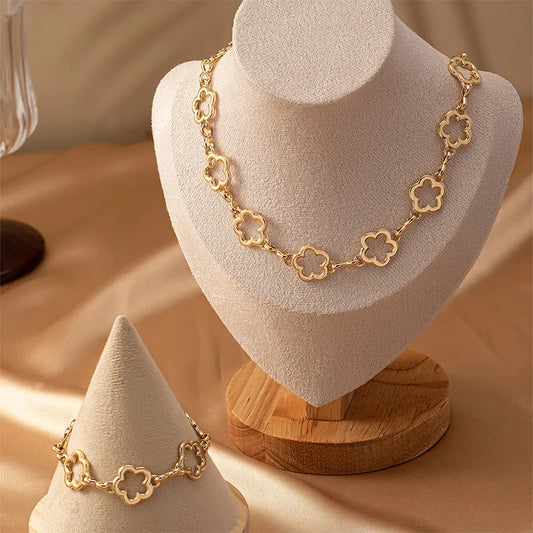 Flower Jewelry Set