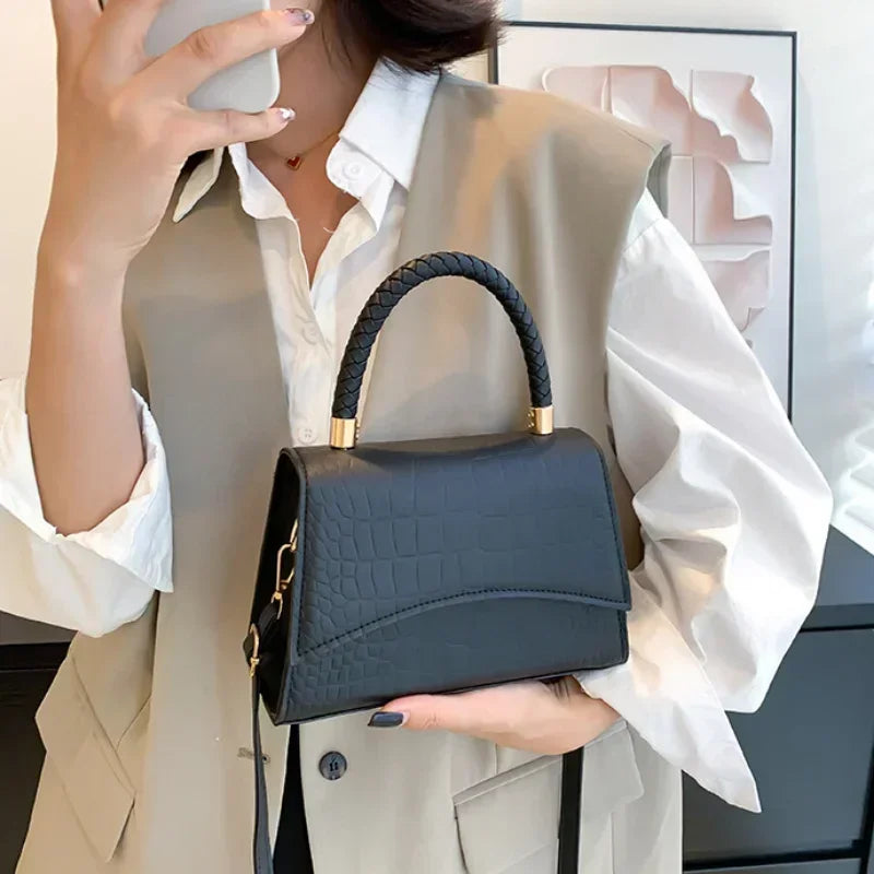 Luxury Solid Shoulder Bag