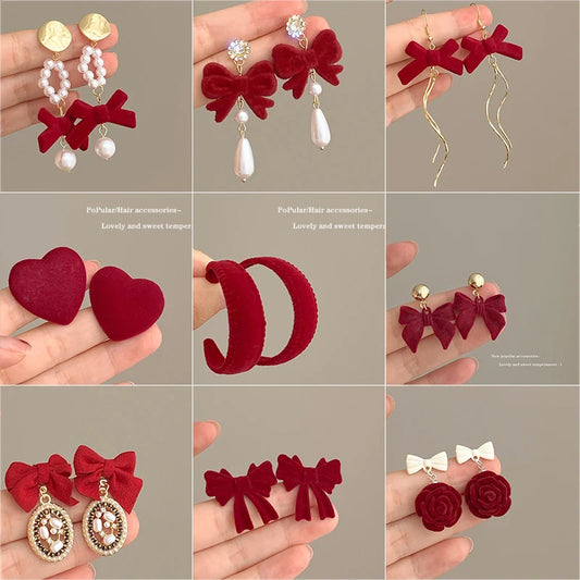 Vintage Red Earrings