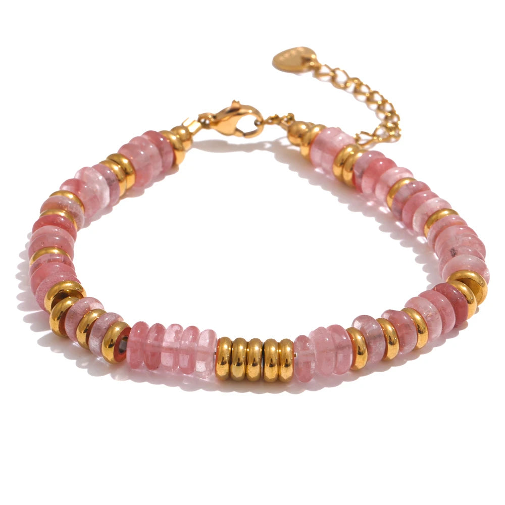 Colorful Natural Stone Beads Bracelet