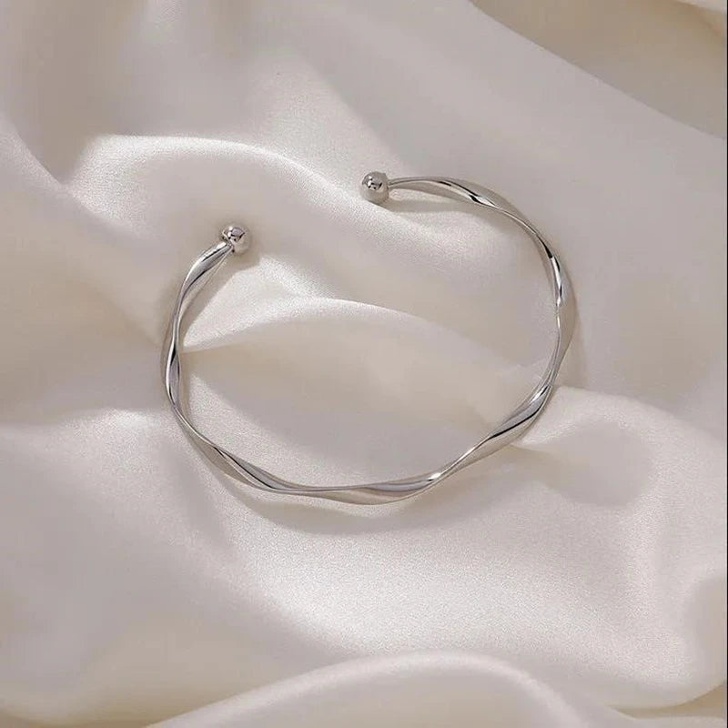 Smooth Silver Bracelet