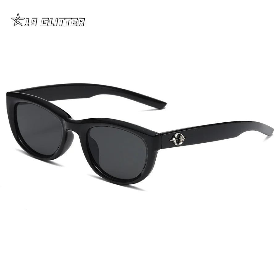 Retro Oval Frame Sunglasses