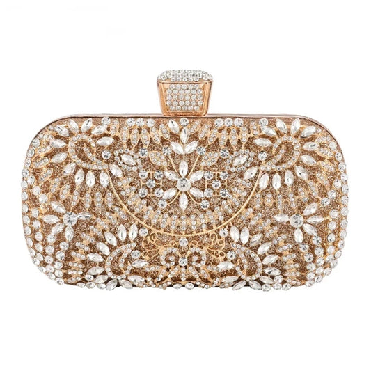 Flowers Crystal Evening Clutch