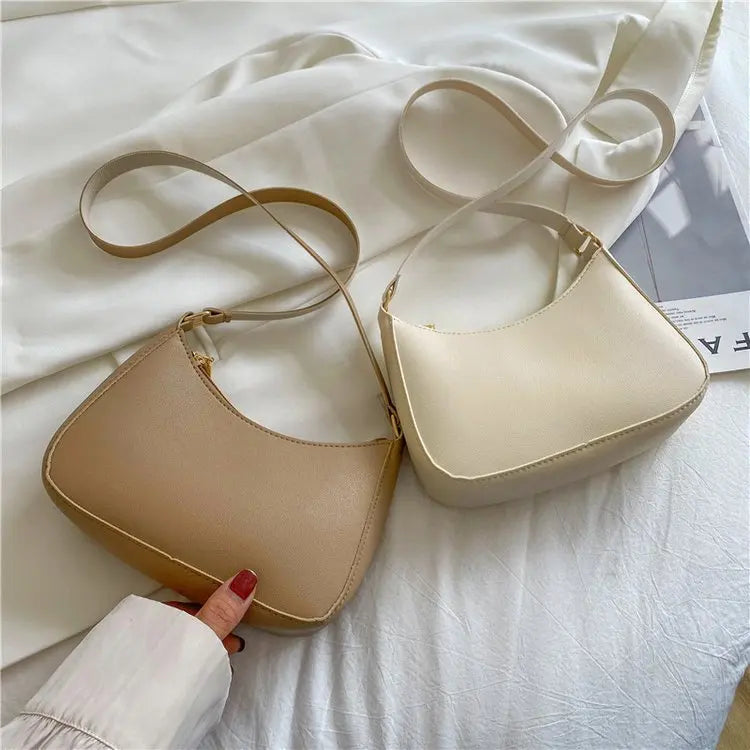 Solid Color Shoulder/Crossbody Bag