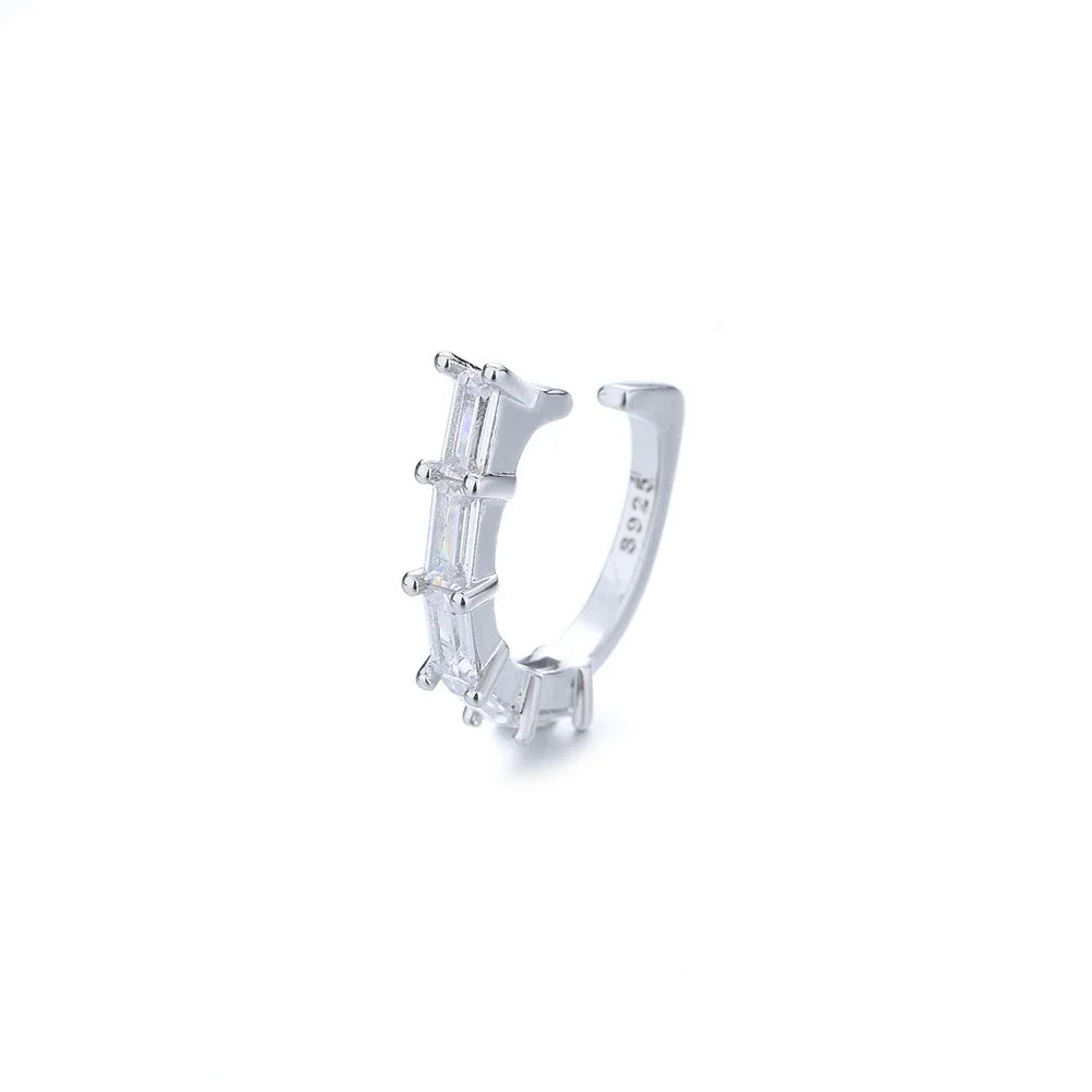 Wave Multilayer Geometry Ear Cuff Clip