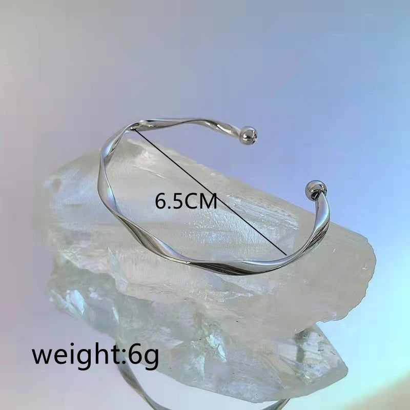 Smooth Silver Bracelet