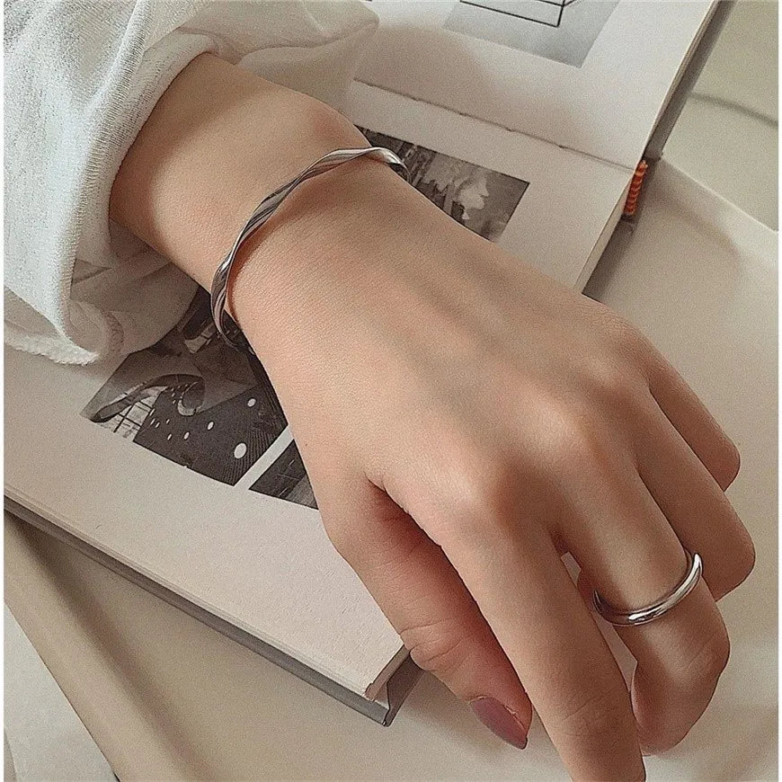 Smooth Silver Bracelet