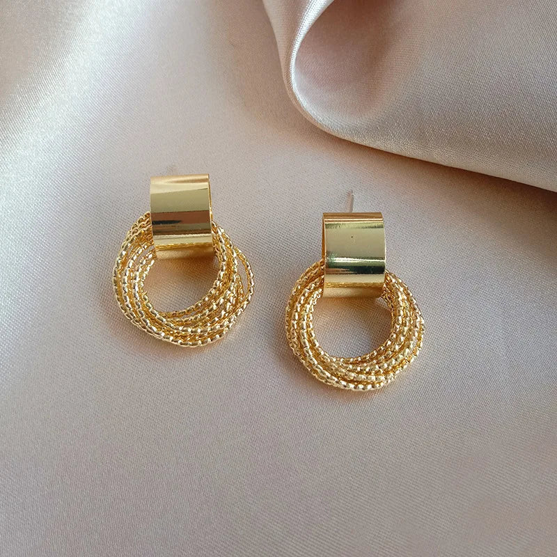 Retro Silver/Gold Earrings