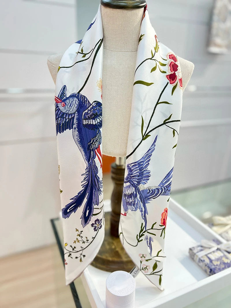 Luxury Silk Floral Scarf