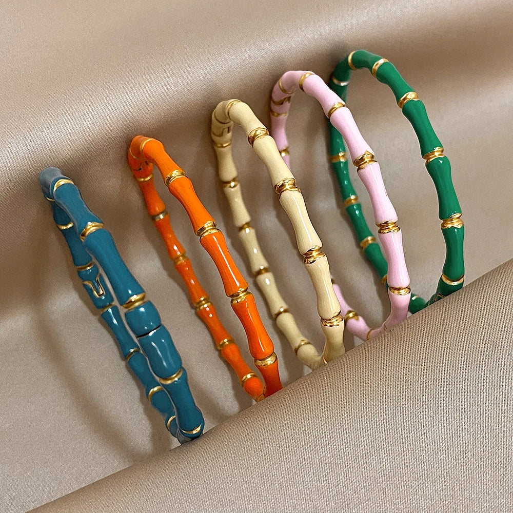 Stylish Colorful Bamboo Bracelet