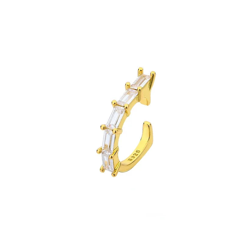 Wave Multilayer Geometry Ear Cuff Clip