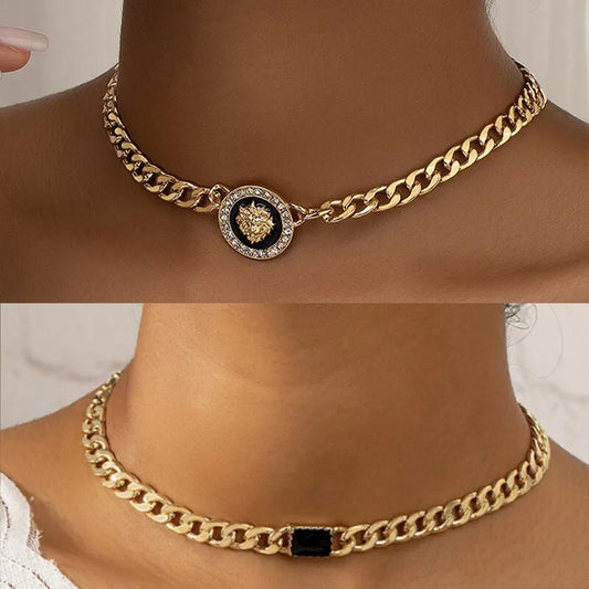 Chain Chokers Set Necklace