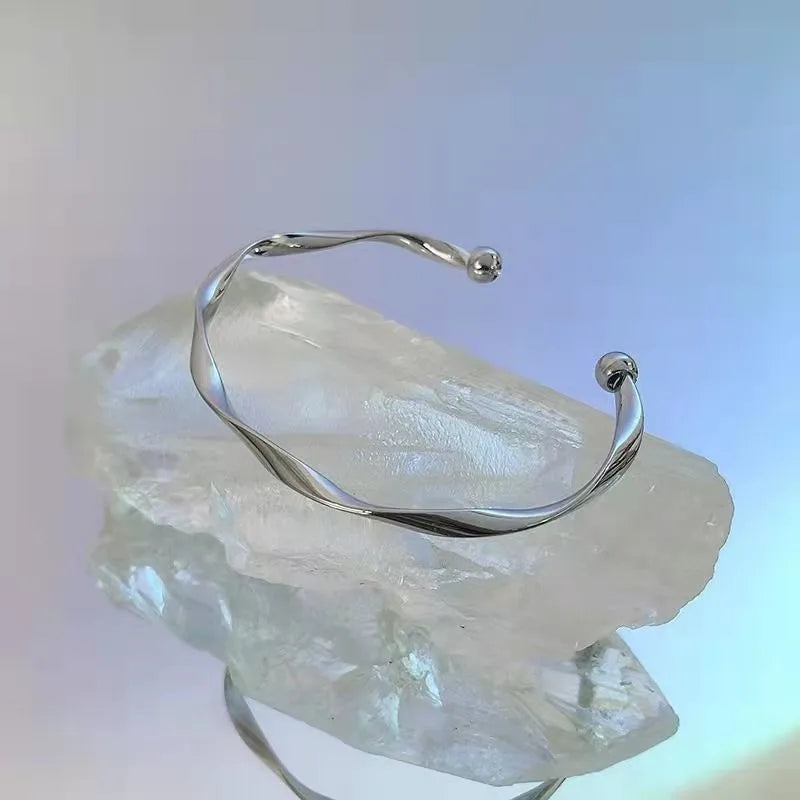 Smooth Silver Bracelet