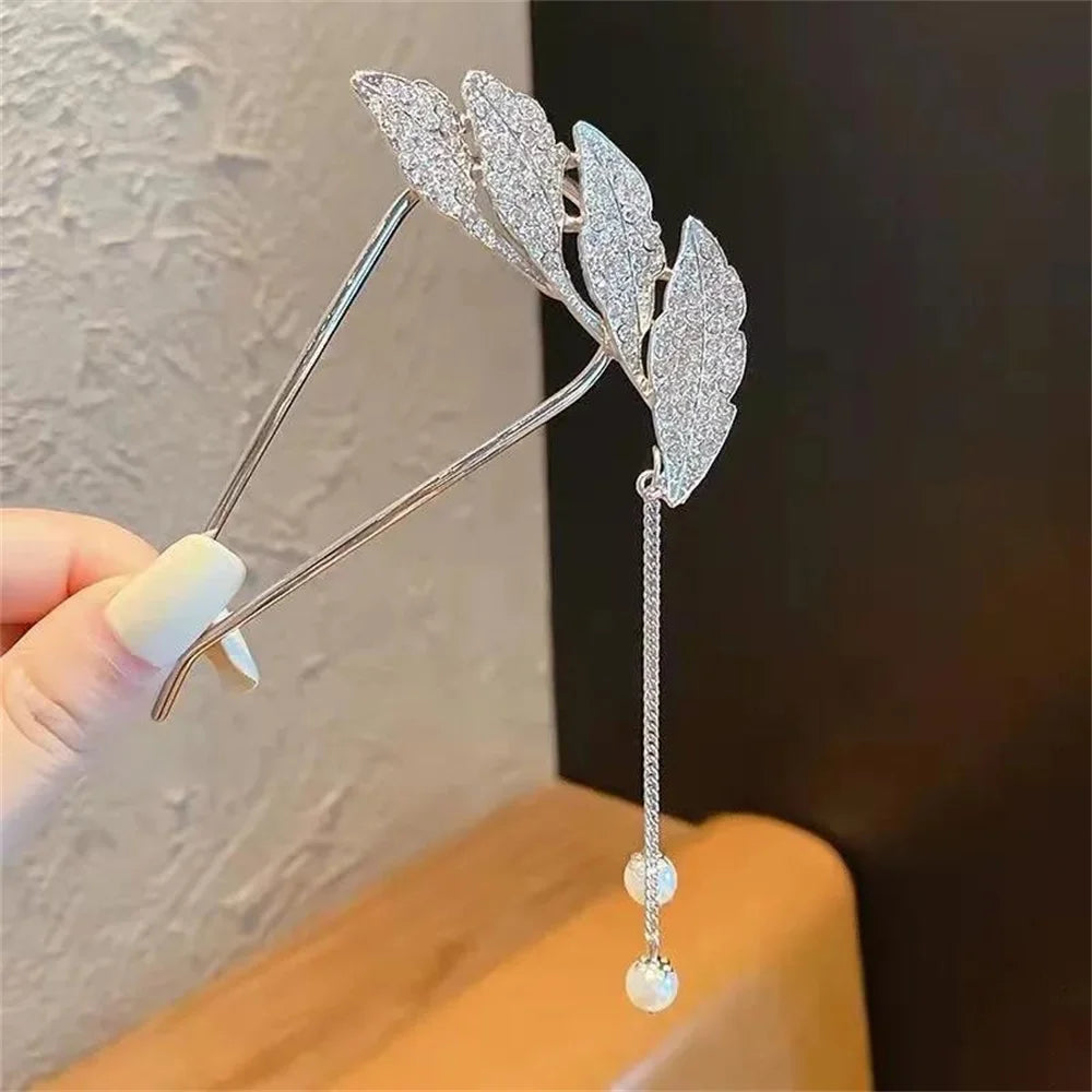 U-shaped Metal Shell Pearl Hairpins