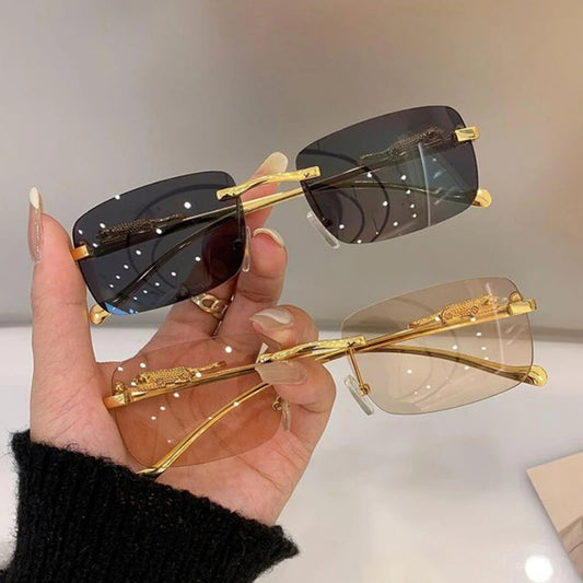 Luxury Frameless Square Sunglasses