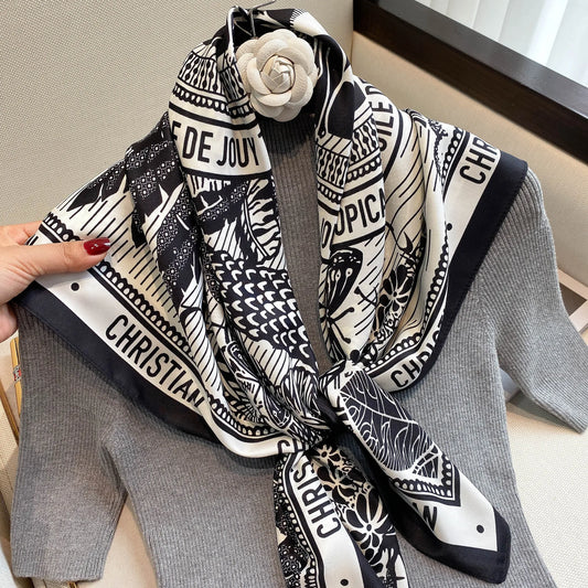 Luxury Satin Square Scarf