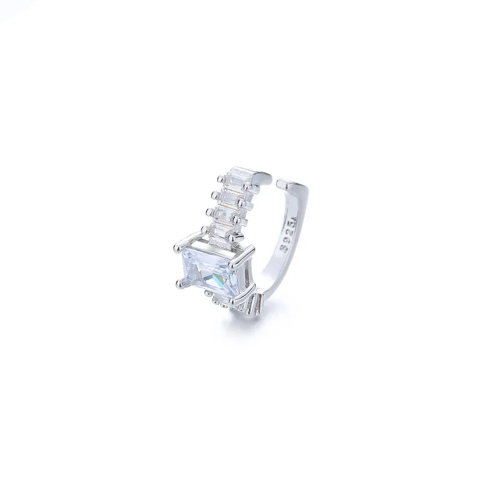 Wave Multilayer Geometry Ear Cuff Clip