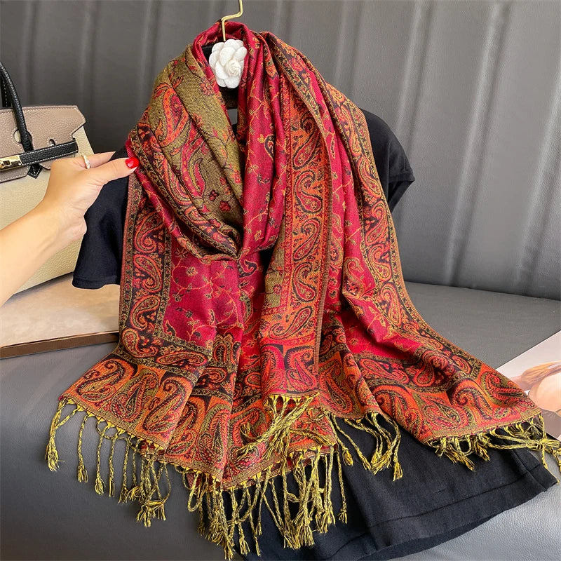 Luxury Cashmere Printed Scarf