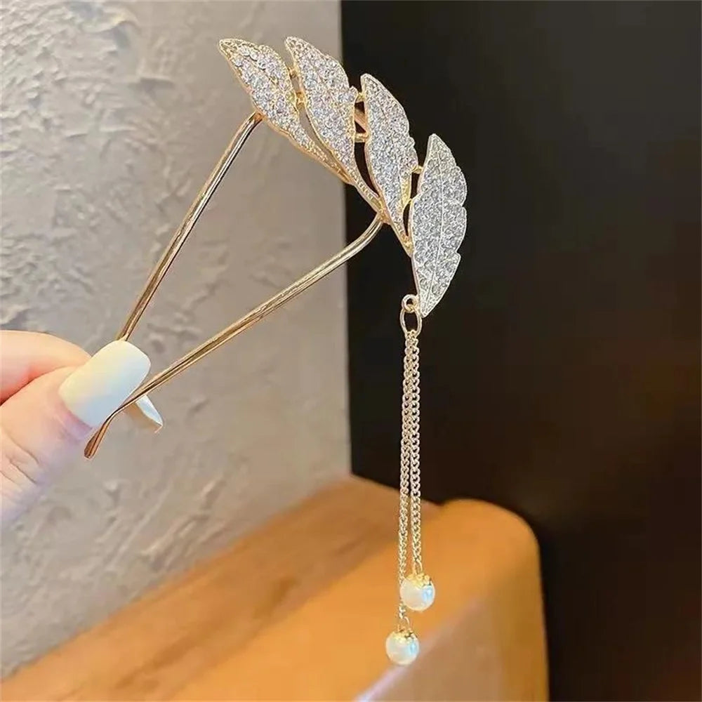 U-shaped Metal Shell Pearl Hairpins