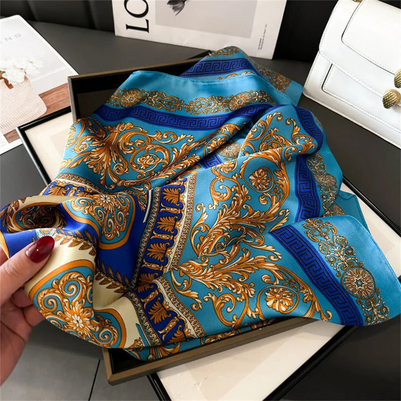 Luxury Square Silk Scarf