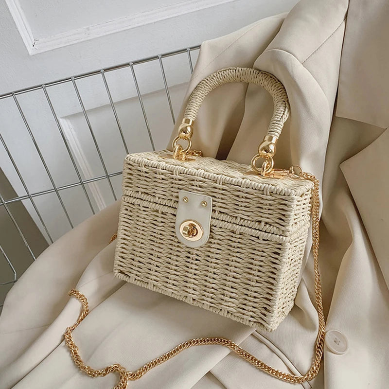 Rattan Straw Woven Crossbody/Shoulder Bag