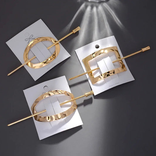 Geometric Metal Hair Stick