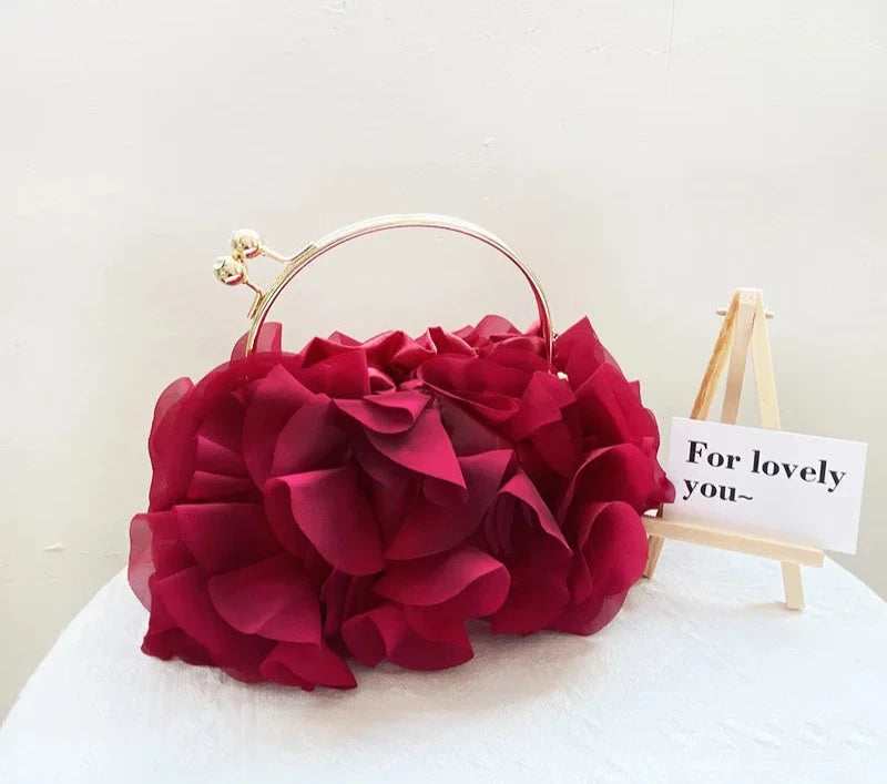 Luxury Flower Clutch