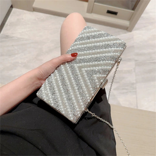 Luxury Silver Clutch