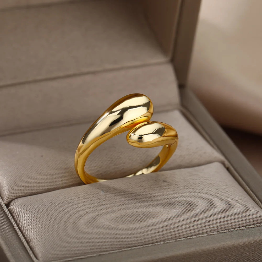 Gold Geometric Rings