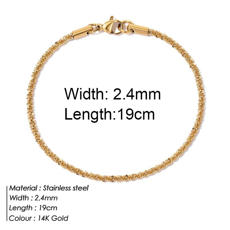 Twist Cuban Chain Bracelet