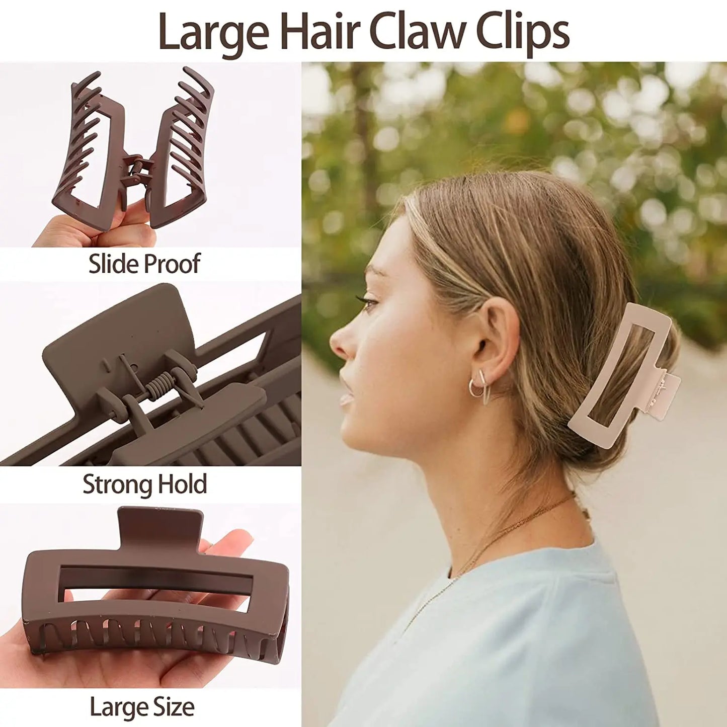 Hair Claws Clips 3/4PCS